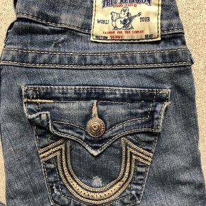 True Religion light wash skinny jean
